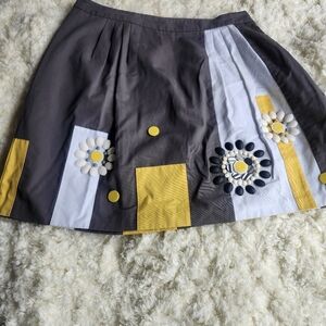 Borden Gray and Yellow Women's Skirt